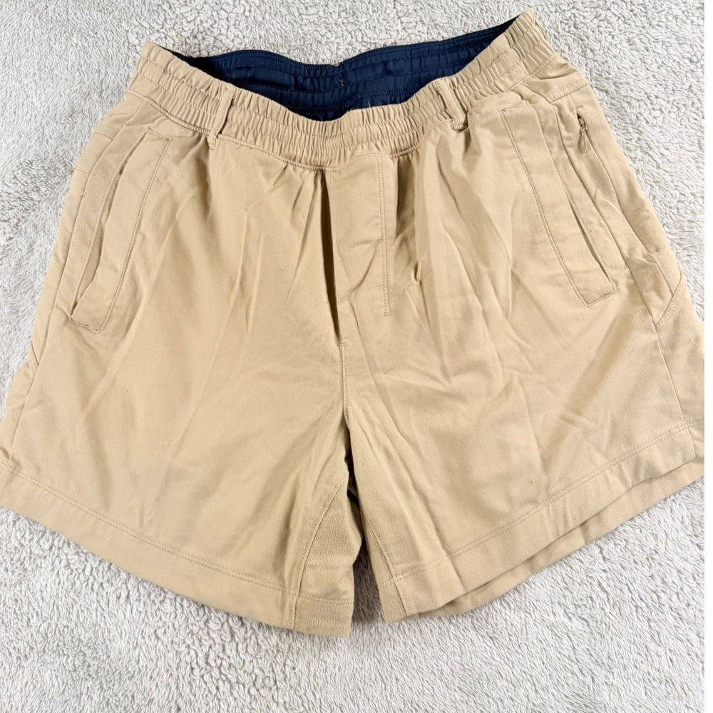Birddogs Gym Shorts Lined Athletic Performance Khaki Tan Mens Small Short